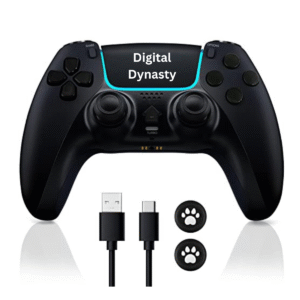 Digital Dynasty DualShock Controller (Black) – Compatible with PlayStation 2