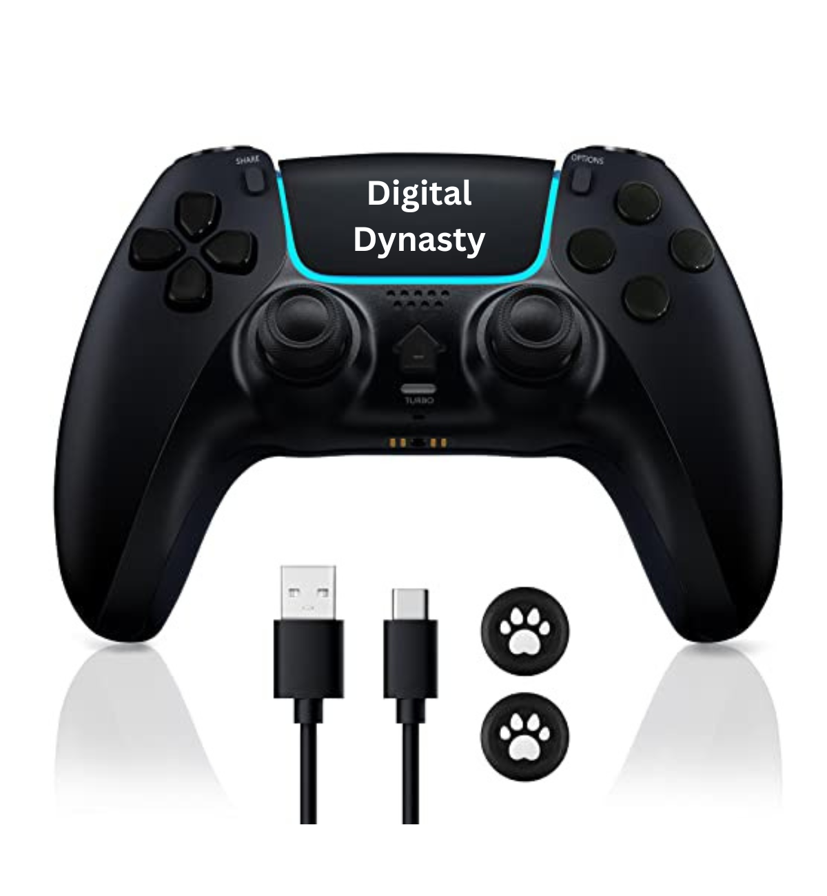 Digital Dynasty DualShock Controller (Black) – Compatible with PlayStation 2
